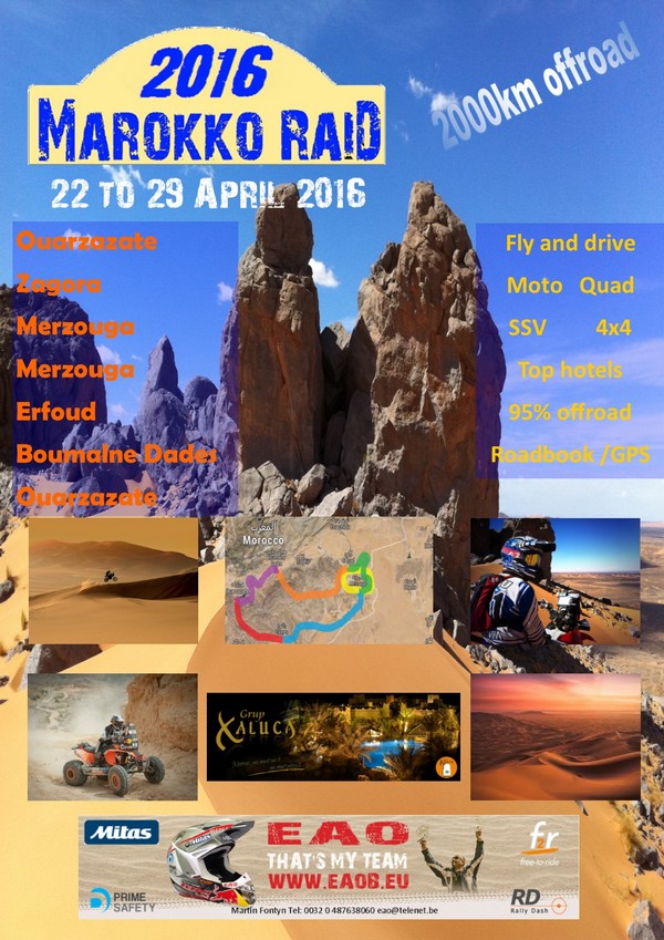 Raids Motos, Quads et SSV Raids Motos, Quads et SSV