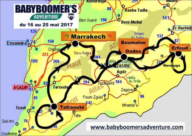 Babyboomer's Adventure Maroc 2017