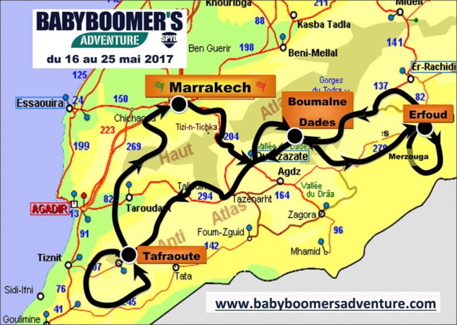 Babyboomer's Adventure Maroc 2017 Babyboomer's Adventure Maroc 2017