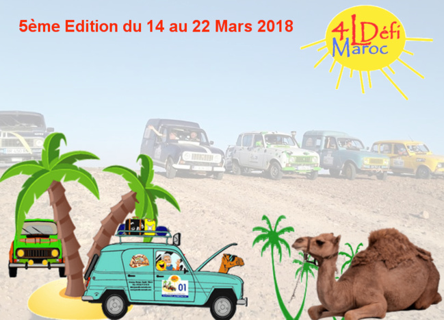 4L Défi Maroc 5° Edition 208 et 2° édition automne 2018 4L Défi Maroc 5° Edition 208 et 2° édition automne 2018