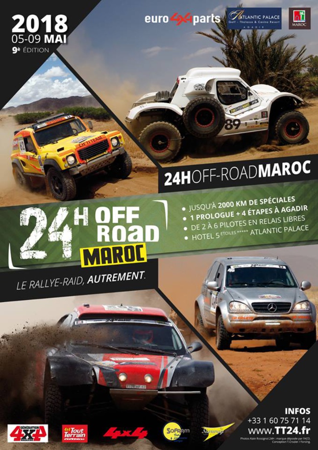 24 HEURES TT DU MAROC 2018  DU 05 AU 10 MAI 2018 9° édition spéciale "Agadir"