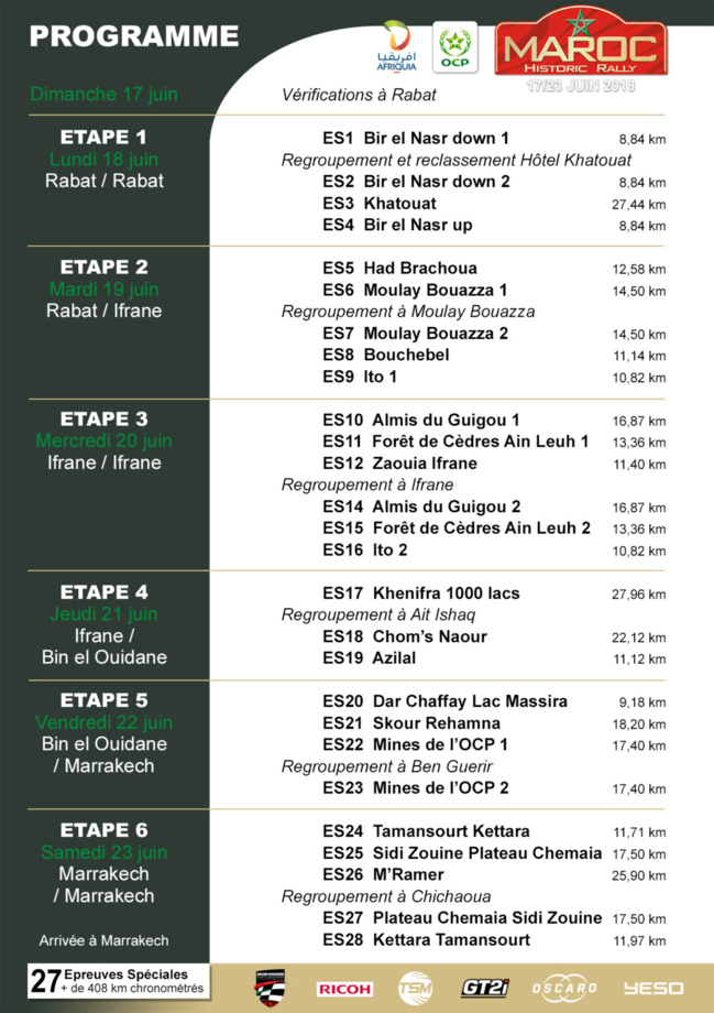 9ème édition du Rallye du Maroc Historique Du 17 au 23 juin 2018 9ème édition du Rallye du Maroc Historique Du 17 au 23 juin 2018