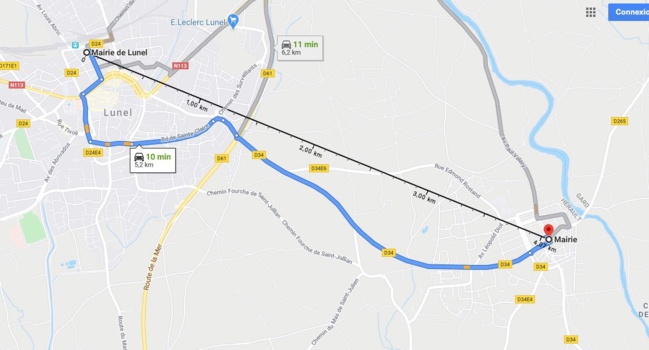 Comment Obtenir La Distance Au Cap( Kms) Entre 2 WPs Connus En Longitude Et Latitude