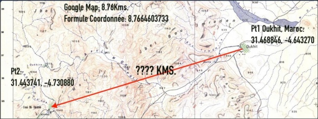 Comment Obtenir La Distance Au Cap( Kms) Entre 2 WPs Connus En Longitude Et Latitude