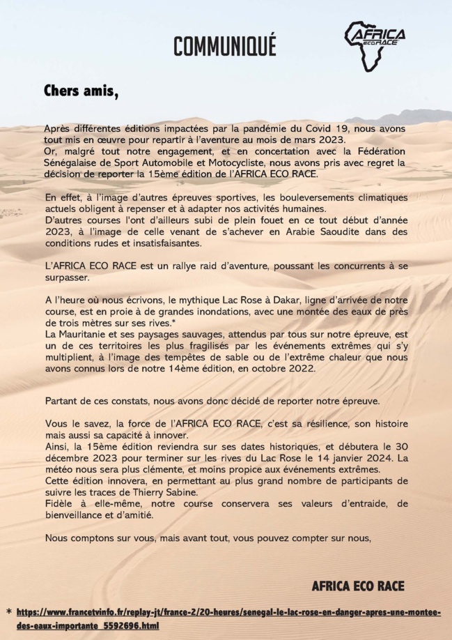 Africa Eco Race 2023 Africa Eco Race 2023