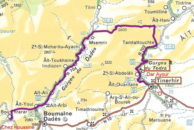 Traversée gorges du Todra - gorges du Dades