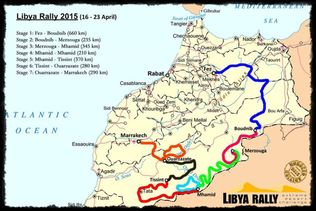 Libya Rally 2015 Maroc du 16 au 23 avril 2015. Partie 1