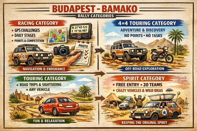 Rally Raid  Budapest-Bamako