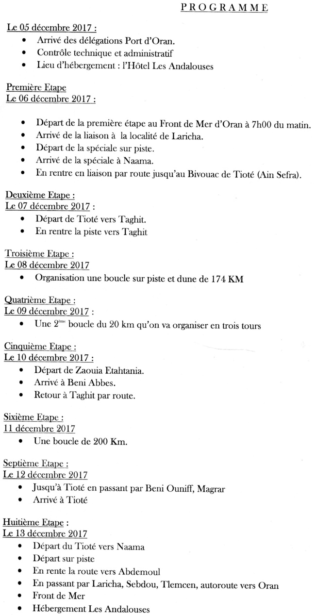 Rallye d'Algérie Rallye d'Algérie