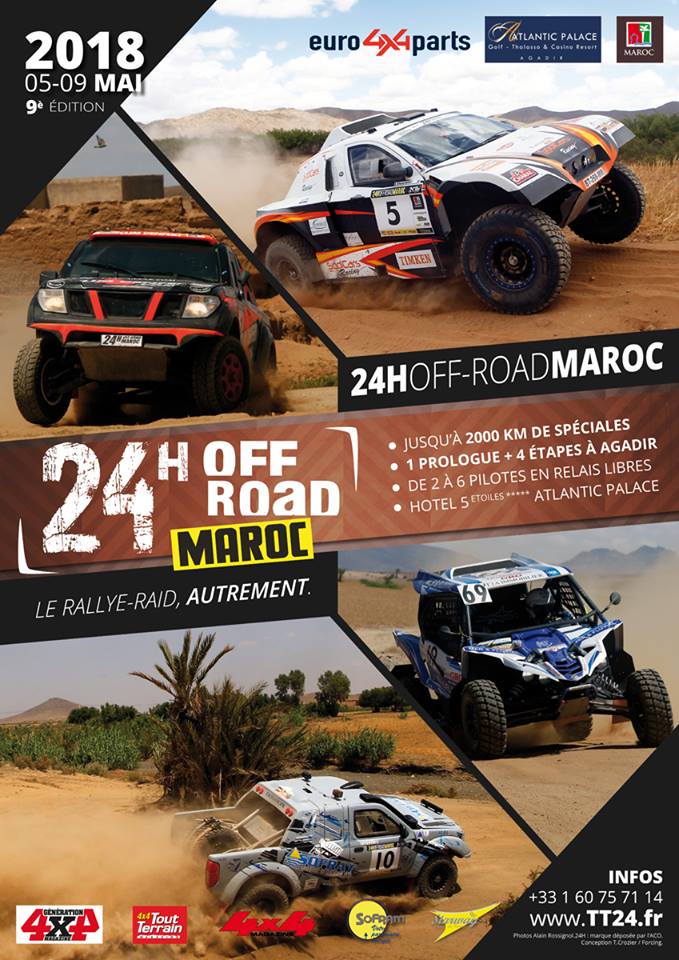 24 HEURES TT DU MAROC 2018  DU 05 AU 10 MAI 2018 9° édition spéciale "Agadir"