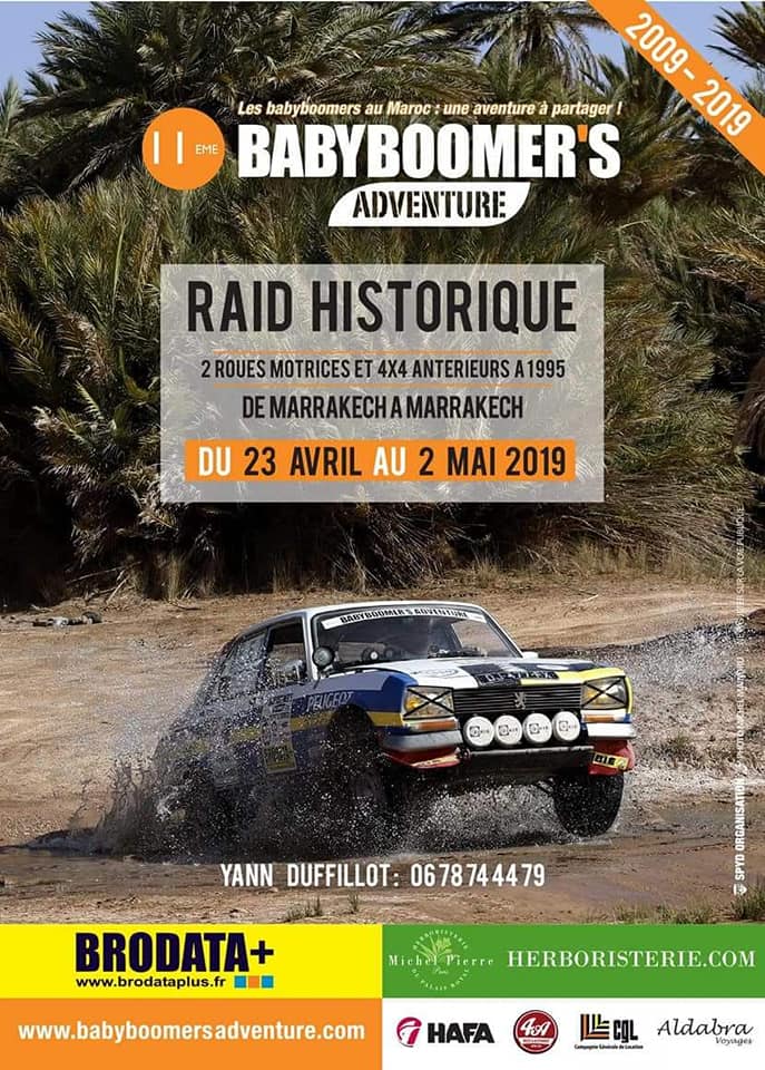 11ÈME BABYBOOMER'S ADVENTURE MAROC DU 23 AVRIL AU 2 MAI 2019. ERFOUD