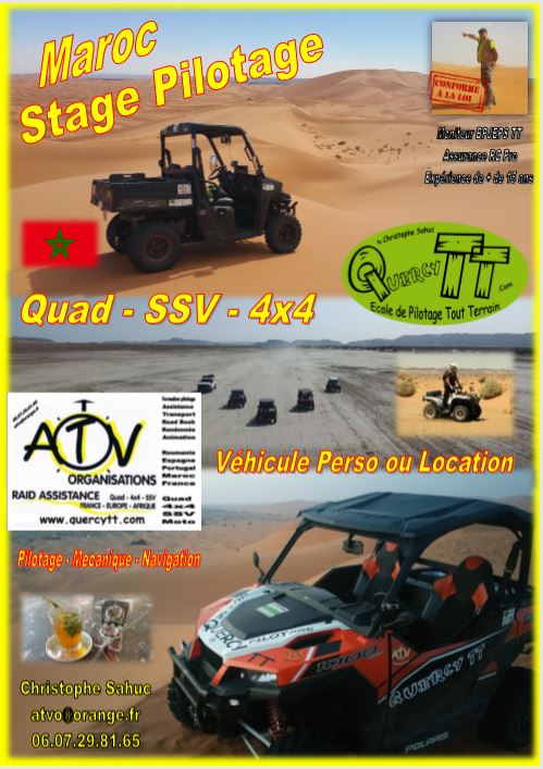 Stages de formations rallye, raids au Maroc