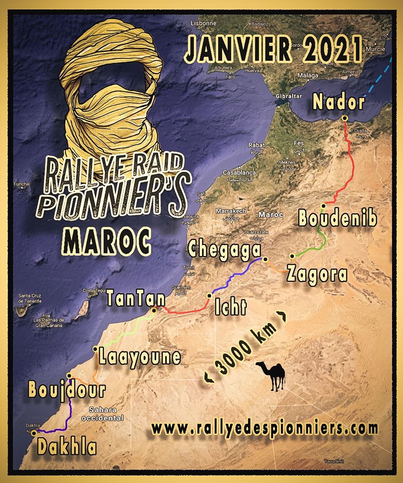 Rallye des Pionniers  PARIS-DAHKLA 2022