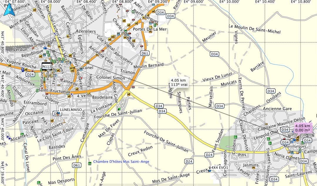 Comment Obtenir La Distance Au Cap( Kms) Entre 2 WPs Connus En Longitude Et Latitude