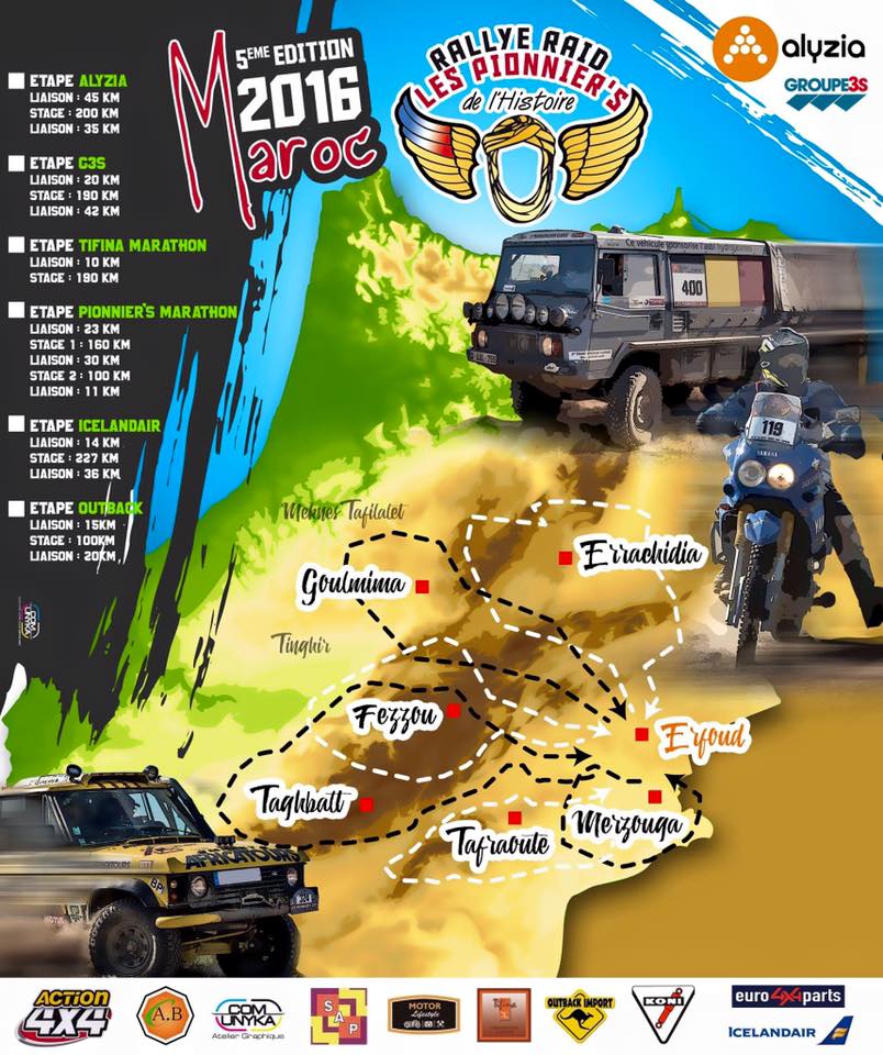 Rallye Raid Les Pionniers de l’Histoire Maroc édition