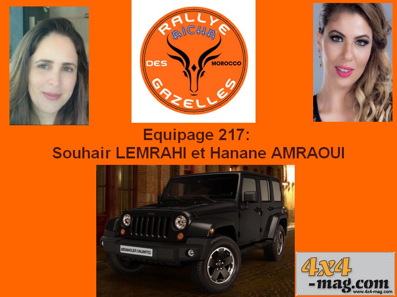 Les équipages suivi par 4x4-mag sur le Rallye des Gazelles 2016