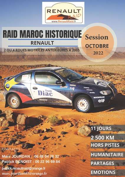 Renault-raid Maroc Historique